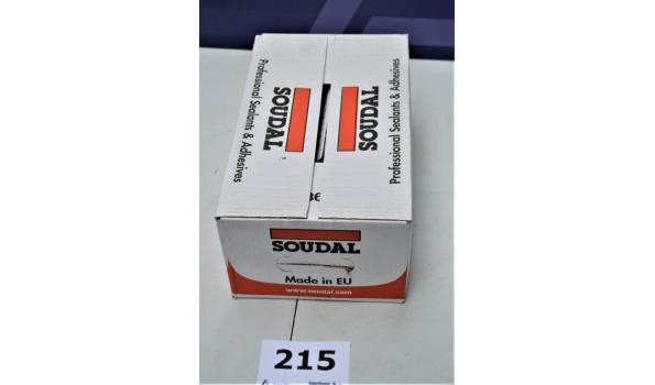 doos inhoudende 12 tubes a 600ml gevelkit SOUDALSEAL 215LM